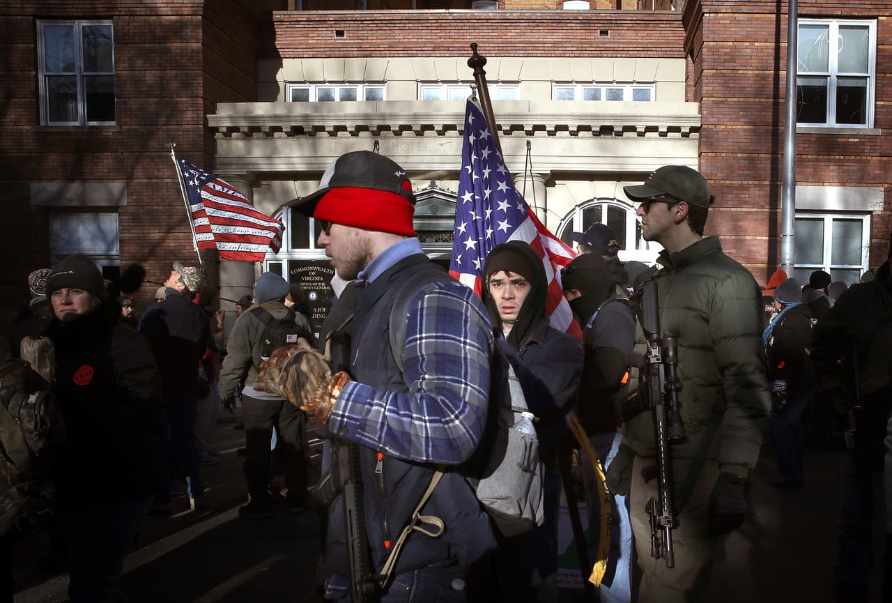 Marcha a favor de las armas en Richmond, Virginia.