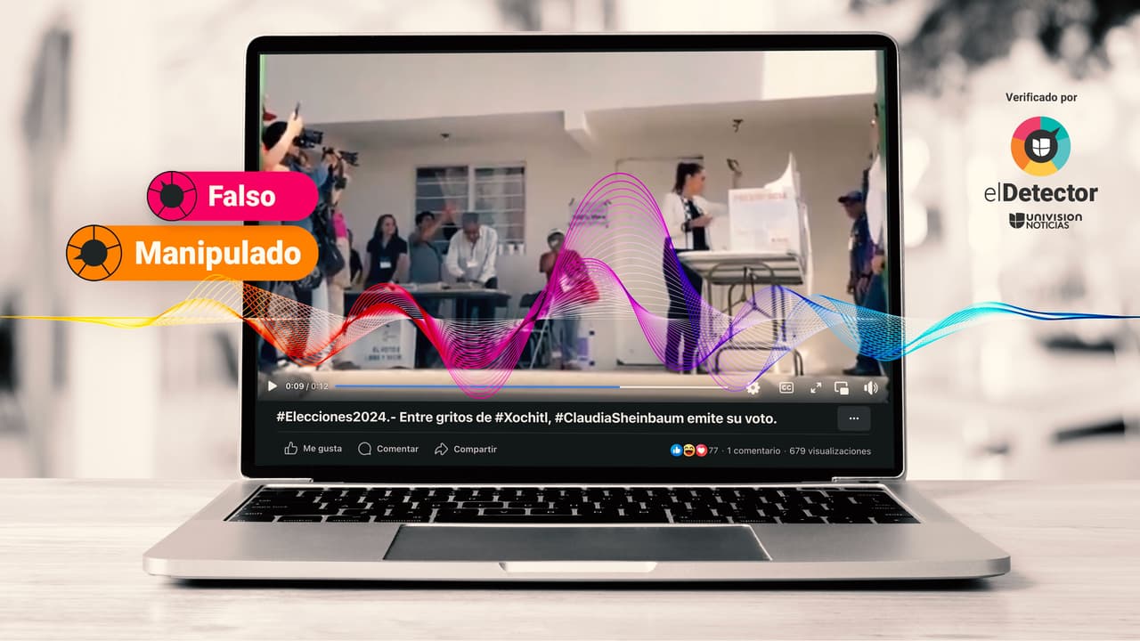 Es falso que Claudia Sheinbaum emitió su voto entre gritos de “Xóchitl, Xóchitl”: ese video está manipulado