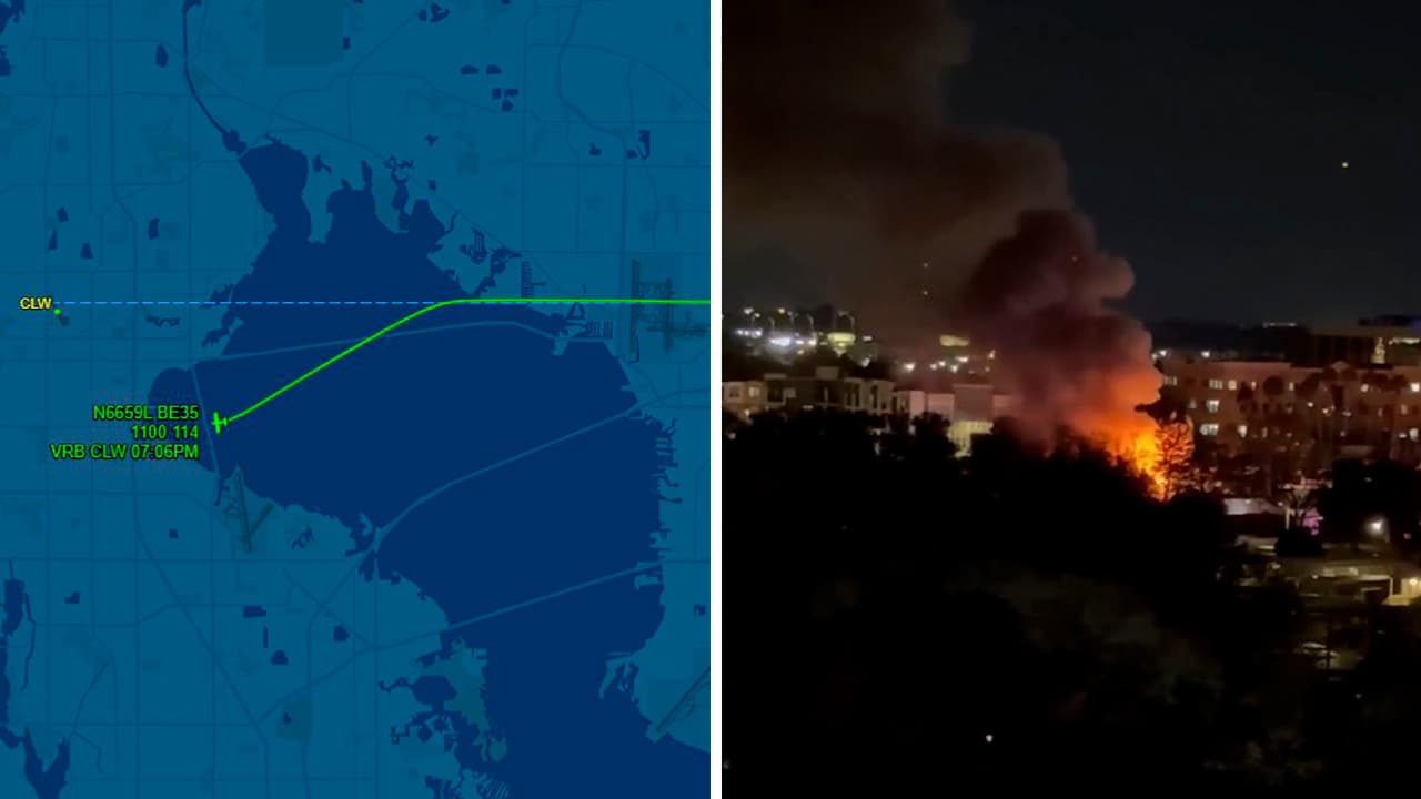 Imágenes de radar muestran los momentos previos a que avioneta se estrellara en Clearwater