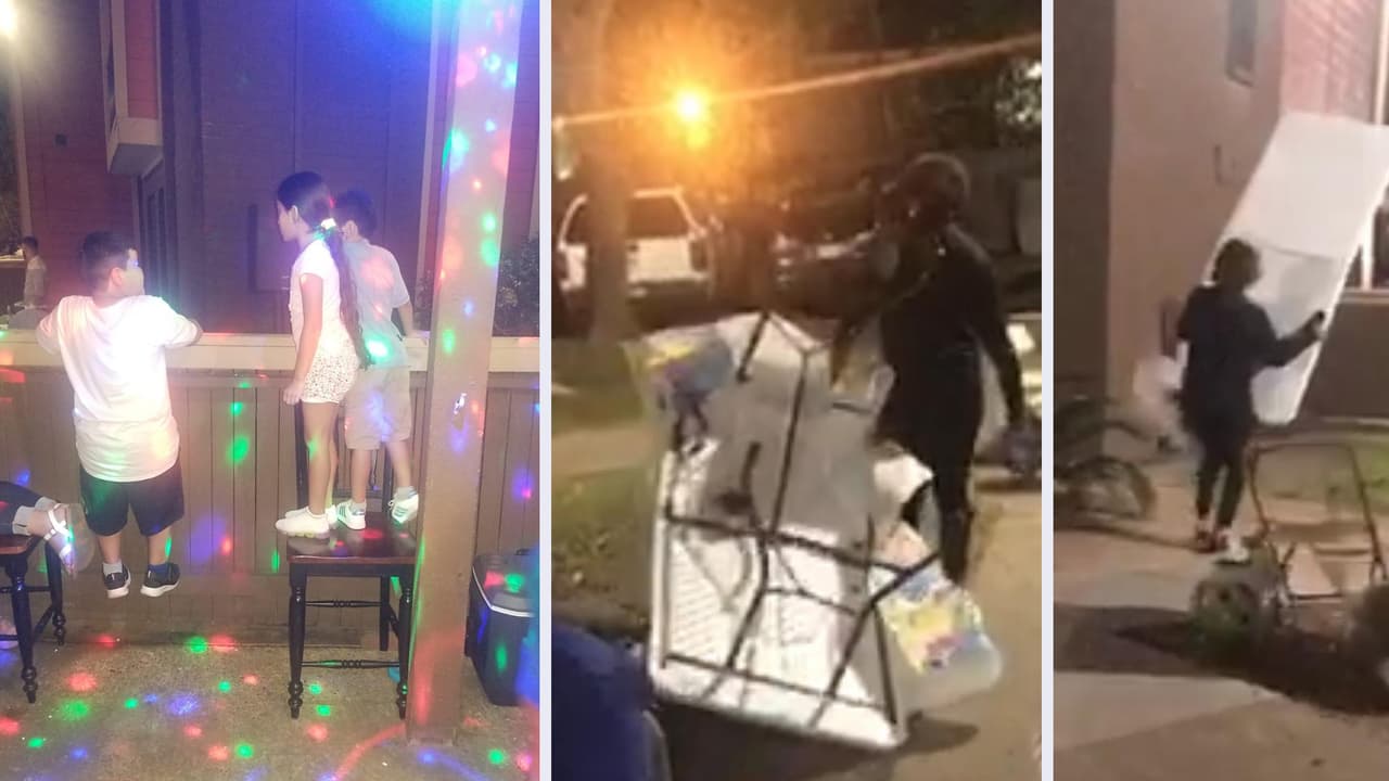 Video capta el momento en el que vecinas atacan a una familia que festejaba un cumpleaños