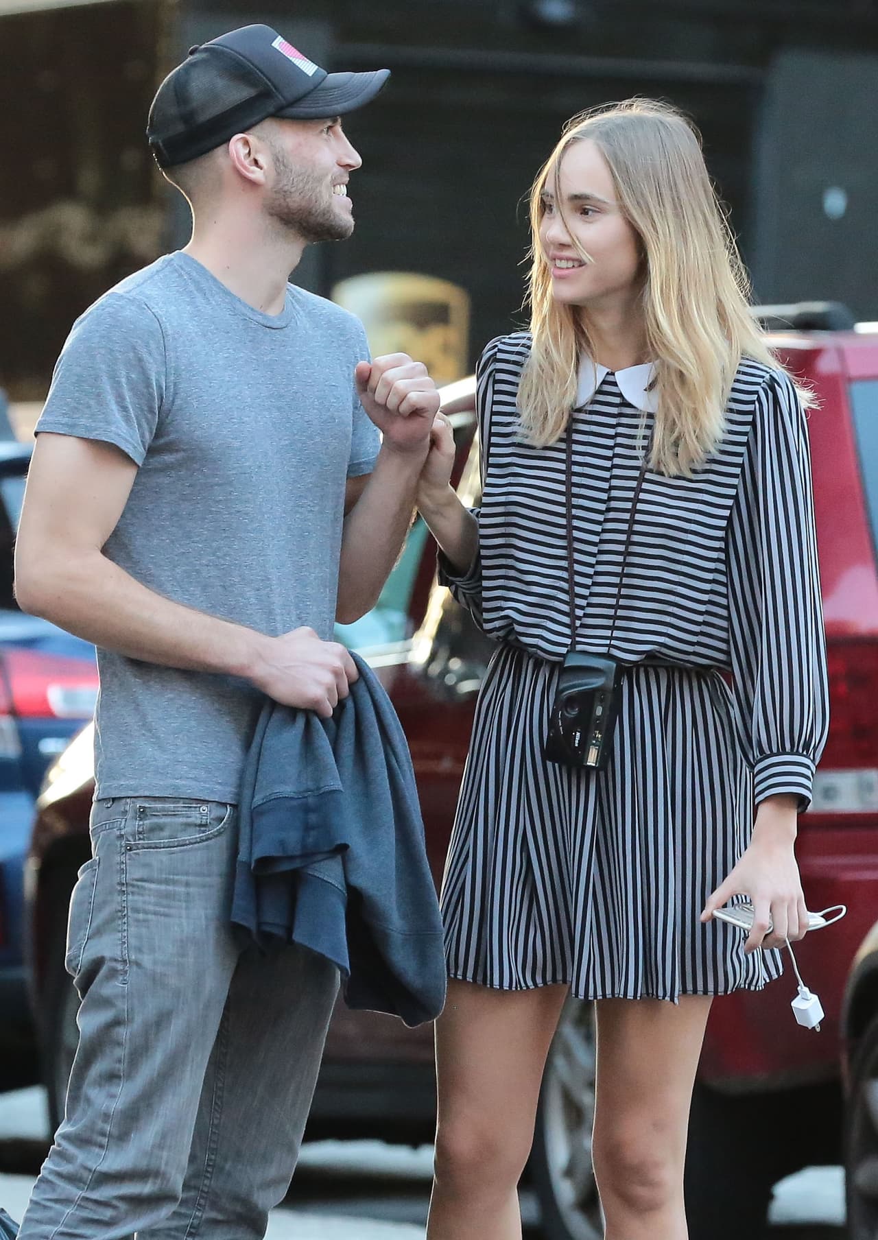 Suki y Aram se la pasaron bromeando.