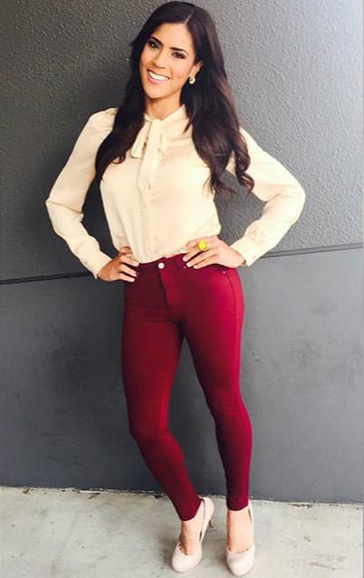 ¡Hermosa! Francisca tiene toda la tendencia decembrina.