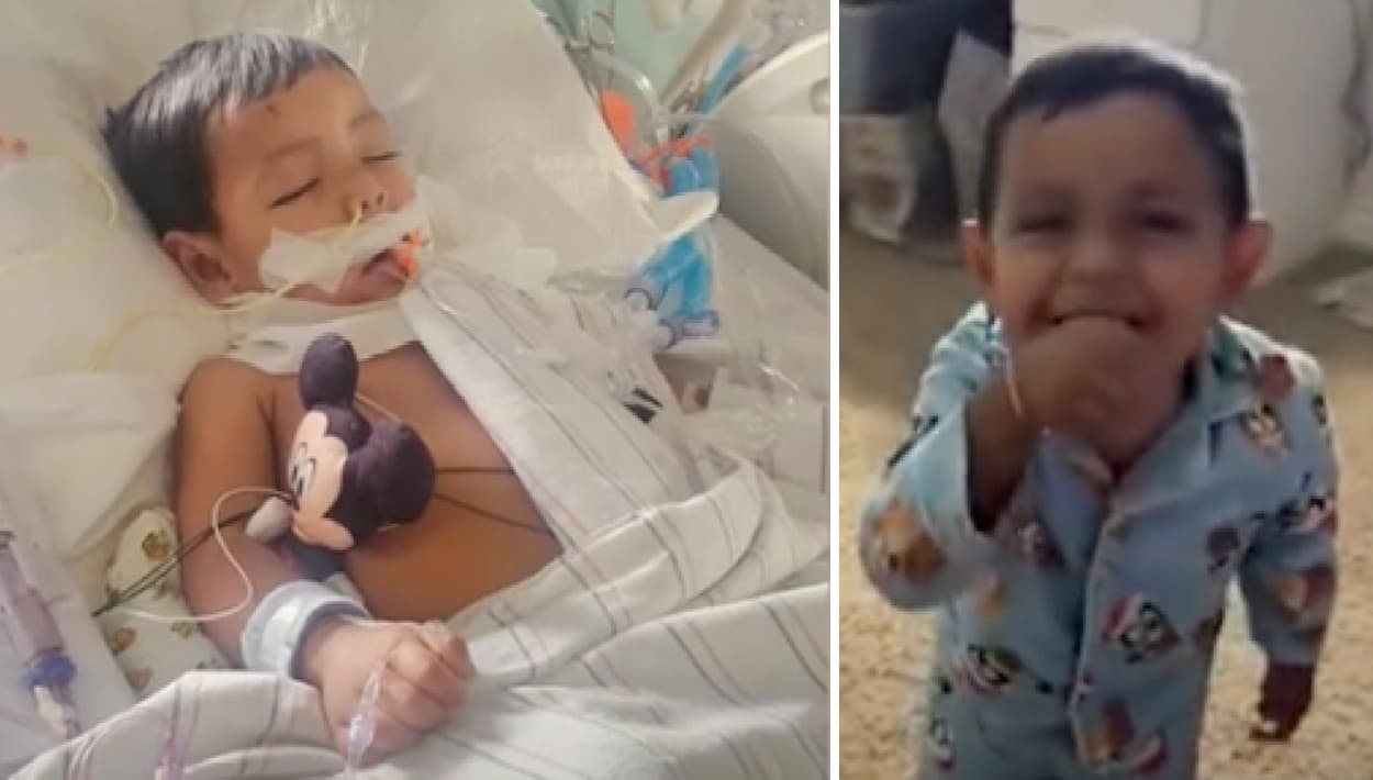 A Ezequiel no le daban esperanzas: el niño de 2 años fue sacado inconsciente de una alberca