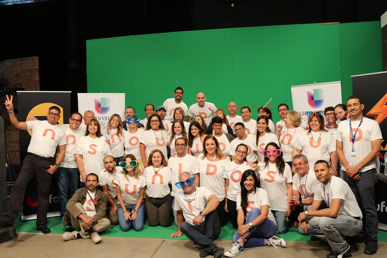 Empleados y talentos de Univision Puerto Rico formaron parte de la campaña.