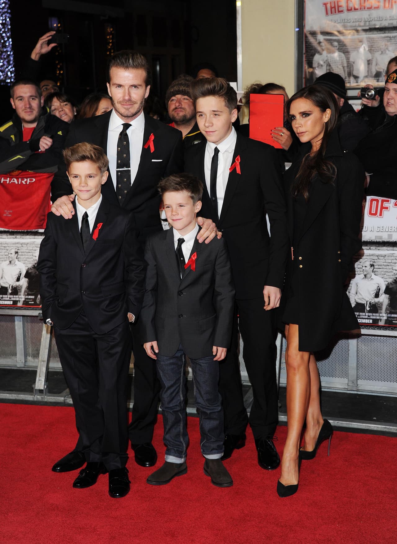 Brooklyn, Romeo, Cruz y Harper, hijos de 
<b>David</b> y 
<b>Victoria Beckham</b> también tienen unos padres con una gran fortuna.