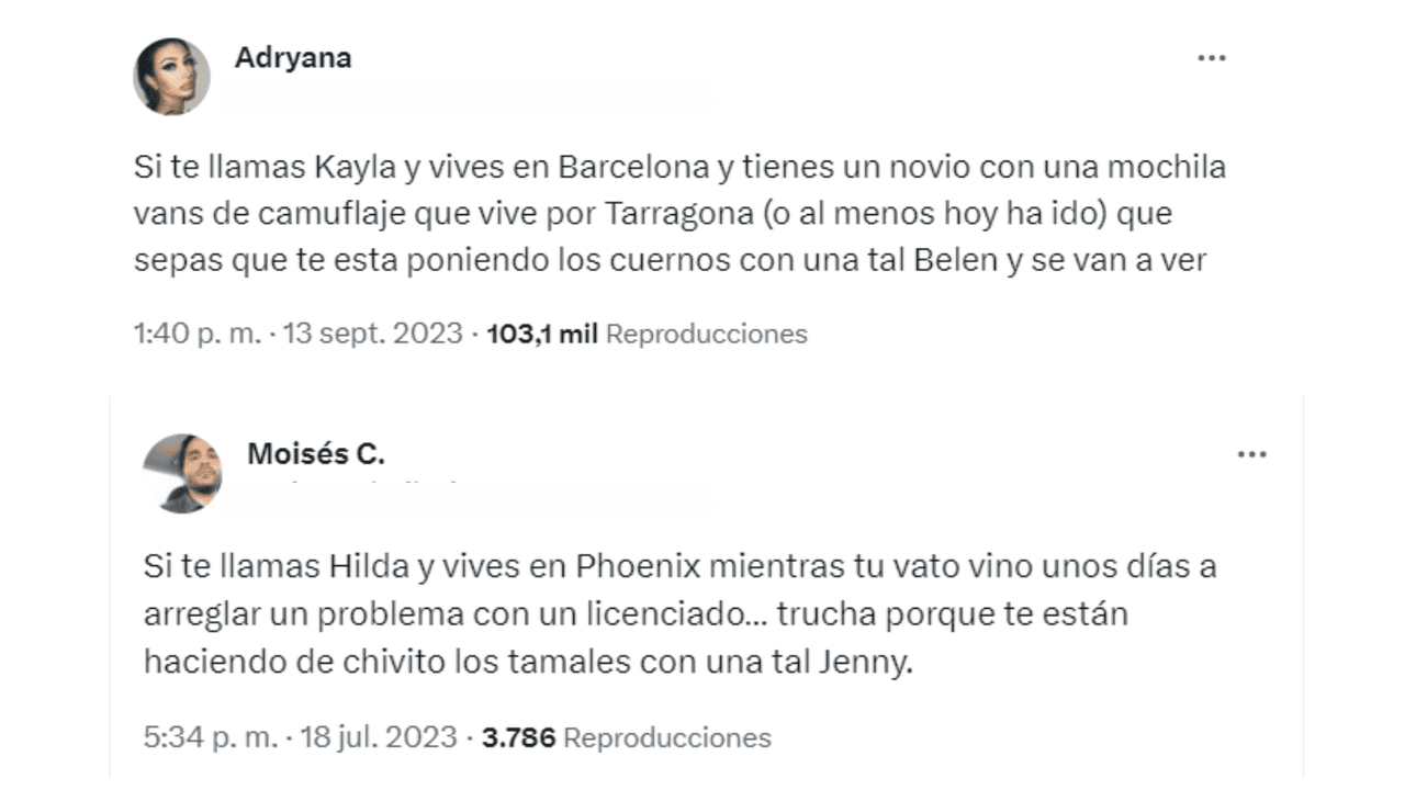 Chismes ajenos escuchados en la vía pública