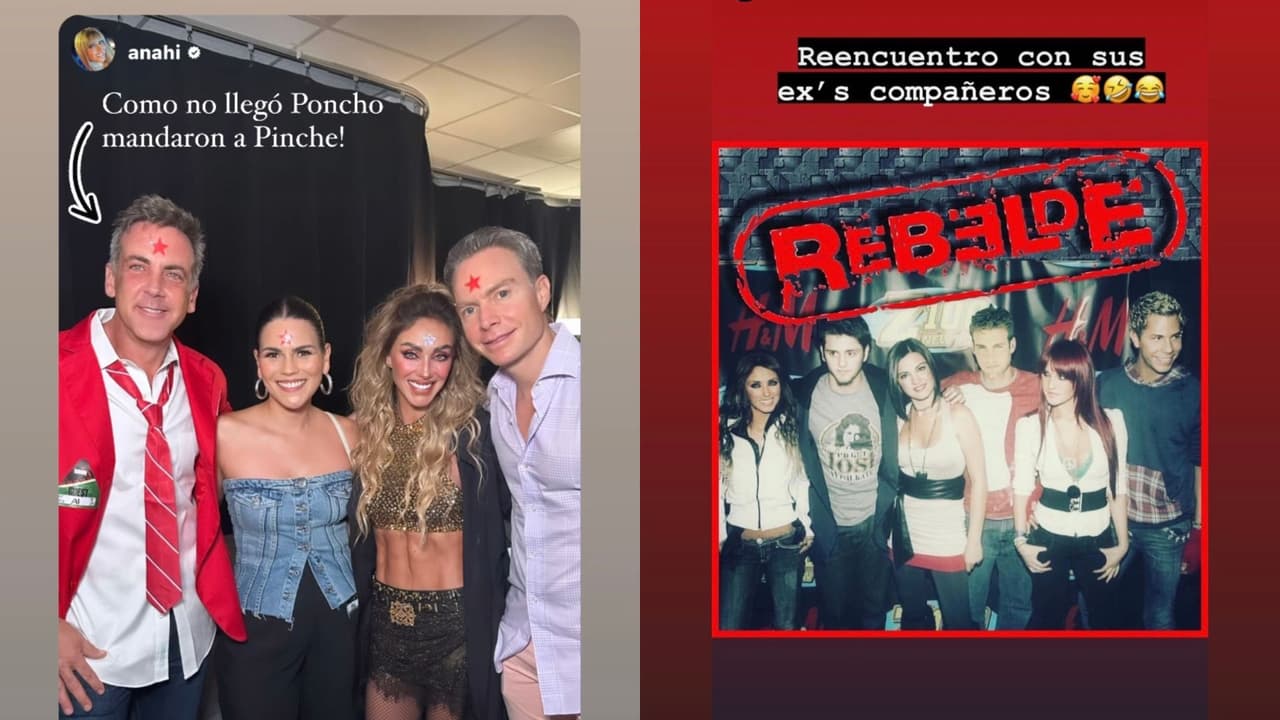 Así fue el reencuentro entre Anahí y Carlos Ponce a 12 años de la telenovela 'Dos Hogares'.