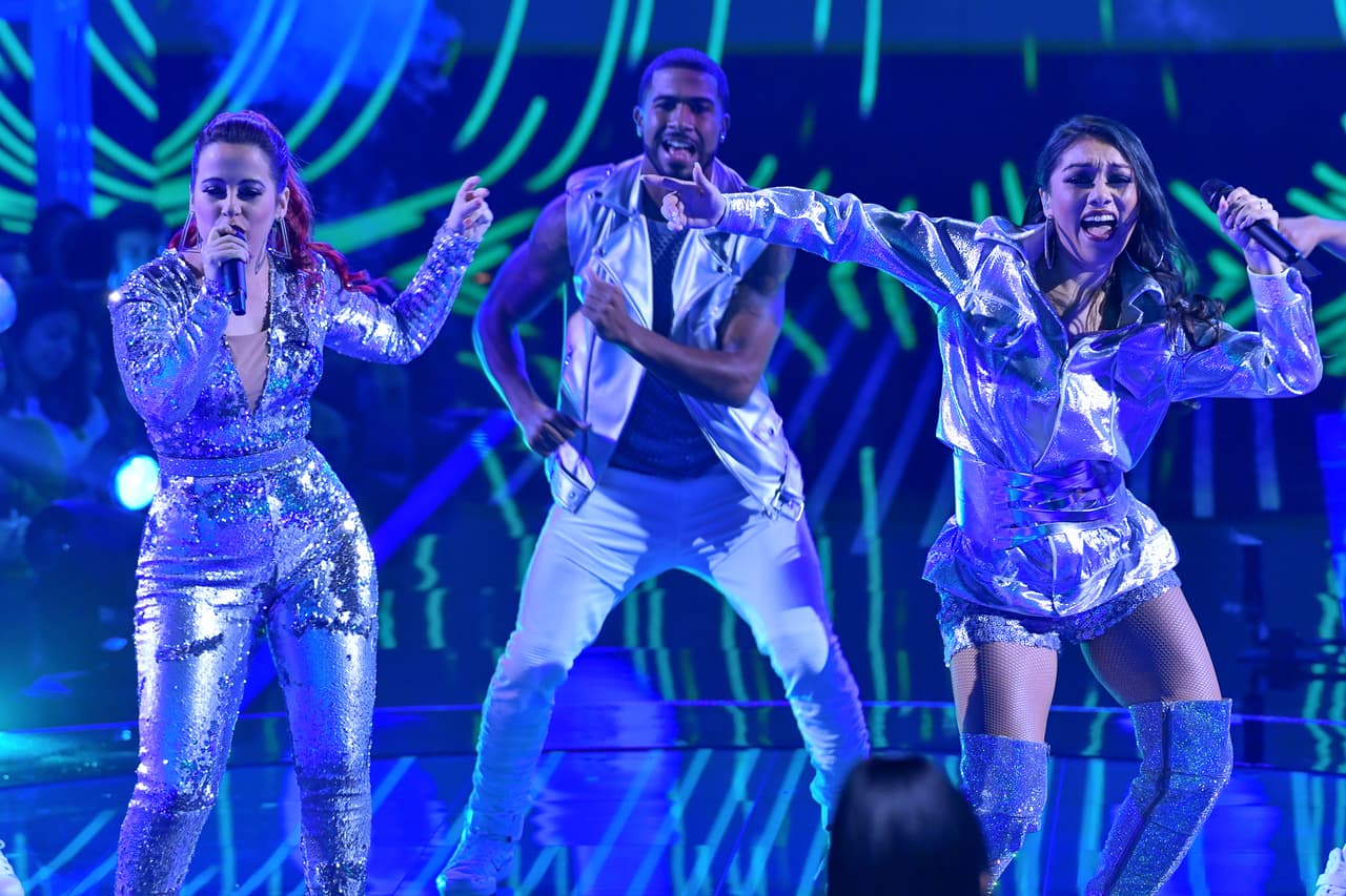 Fátima Poggi y Wanda López estaban listas para que 'la tormenta tropical' se encontrara con 'la cubana de fuego' en la interpretación de 'Nota de amor'.