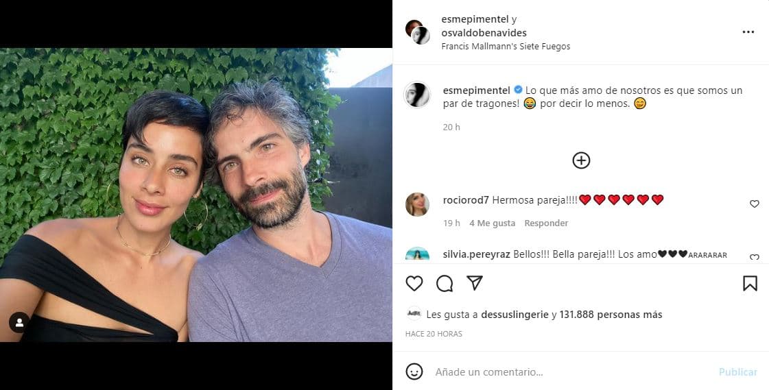 Osvaldo Benavides y Esmeralda Pimentel