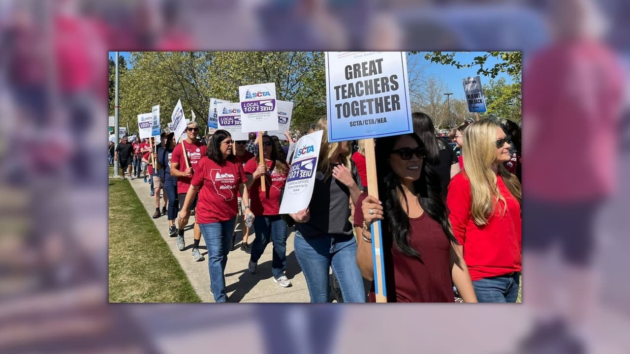 El sindicato de maestros se reunió con el Distrito Escolar de Sacramento, pero no significa el fin de la huelga