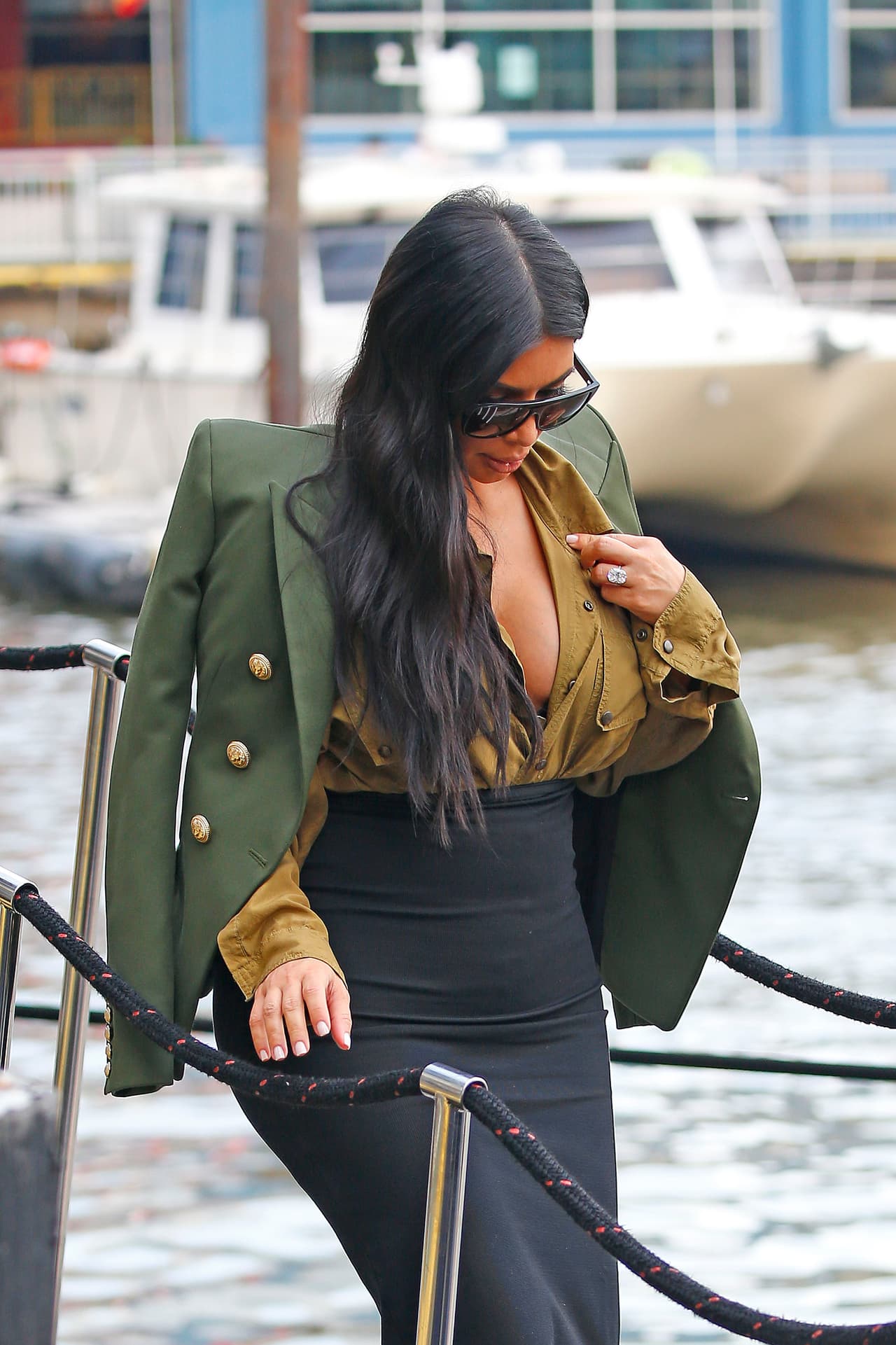 A la celebración del 4 de julio llegó vestida a la perfección.