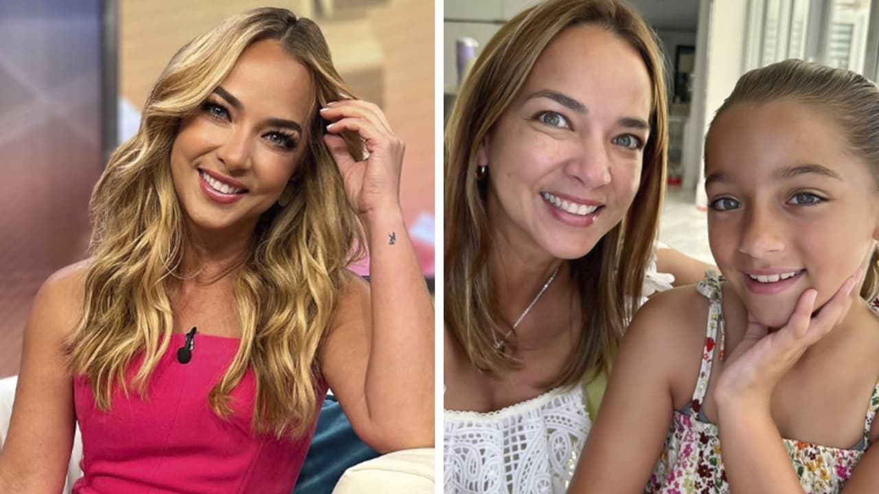 Adamari no se aleja de Alaïa ni cuando está trabajando: madre e hija estuvieron juntas en el set