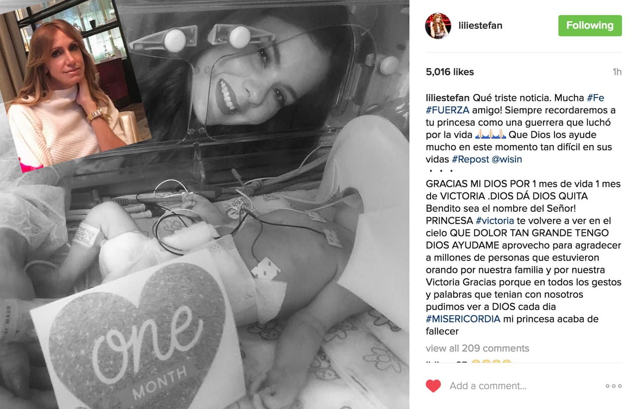 Lili Estefan reaccionó rápidamente. "Siempre recordaremos a tu princesa como una guerrera".