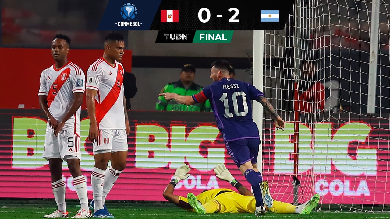 Argentina derrota a Perú en Lima con doblete de Messi 