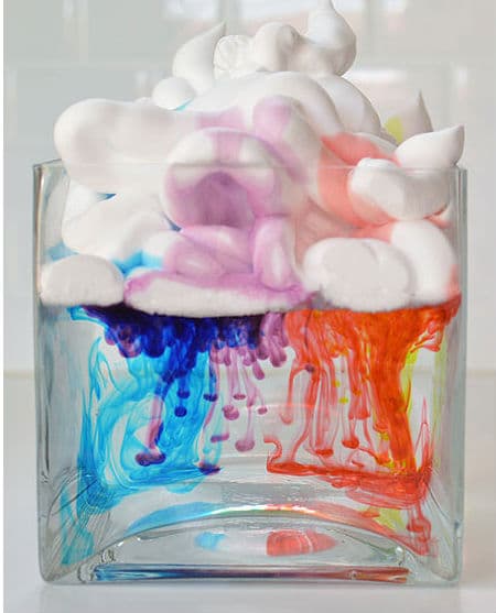 This one looks amazing, doesn’t it? To be fair, I have personally tried the rest of the science experiments on this list but have yet to create the shaving cream rain clouds. It won’t be long before I tackle this one with my girls. I can see it will be a bit messy so we may wait for a warm enough day to do it outside on the deck. If you try it, please let us know how it went. For instructions visit http://onelittleproject.com/shaving-cream-rain-clouds/