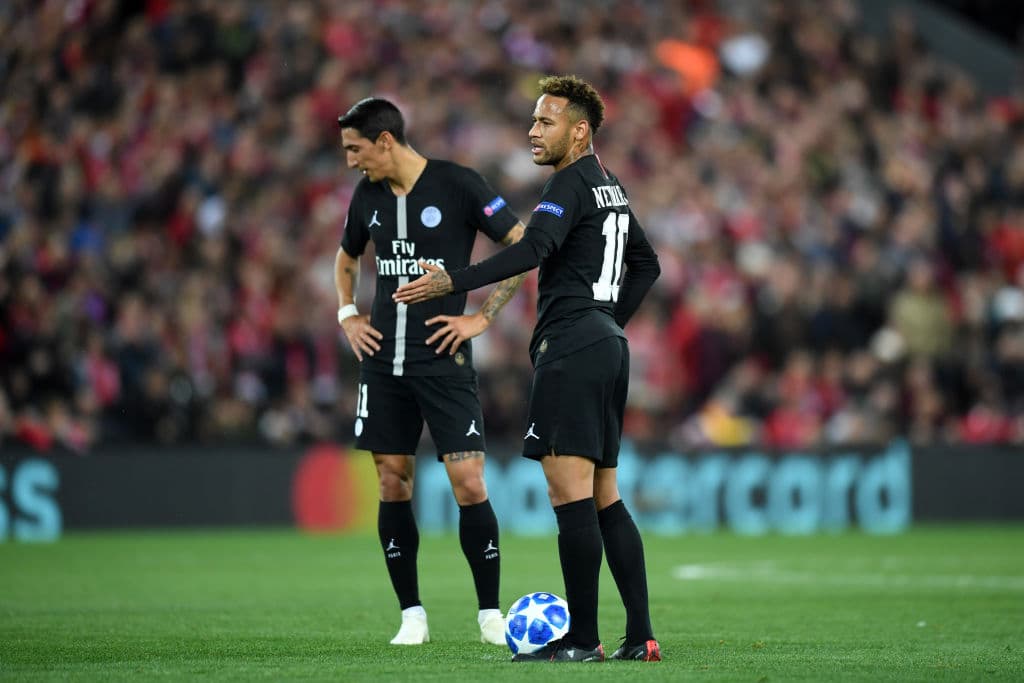 La situación para Neymar empeoró cuando Liverpool marcó los dos goles en contra del PSG.