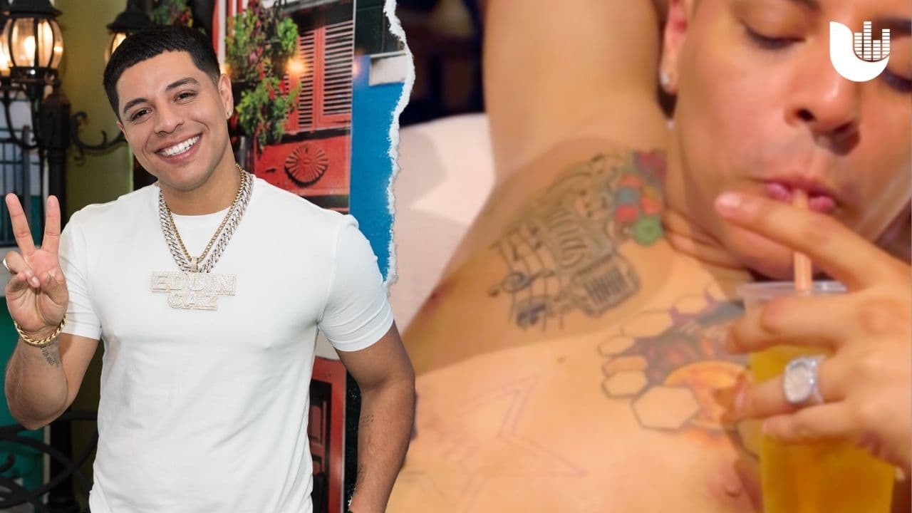 Eduin Caz se tatuó la estrella que recibió en el Paseo de la Fama de Las Vegas