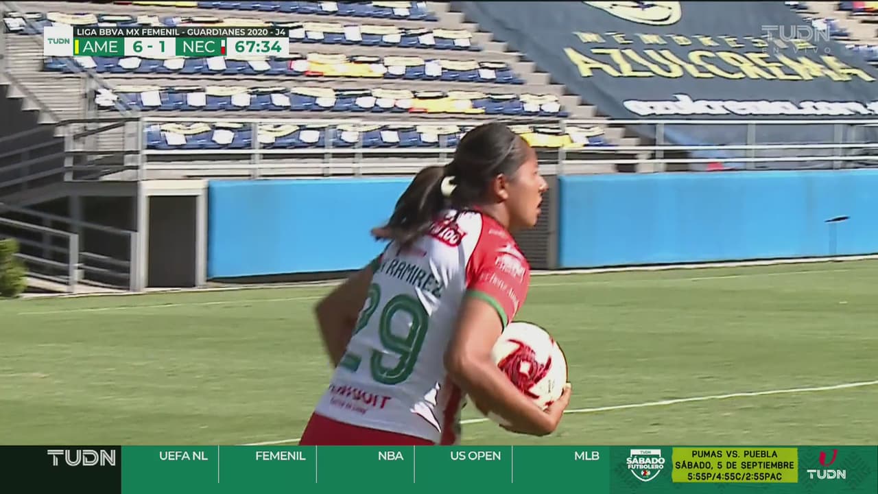 ¡Regalito del América! Estefany Hernández recorta con el primer gol para Necaxa