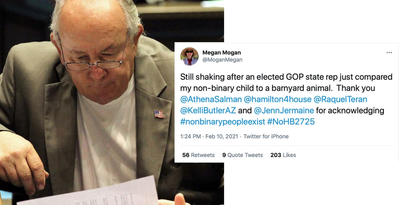 Critican a legislador de Arizona por comparar a niños transgénero y no binarios con animales