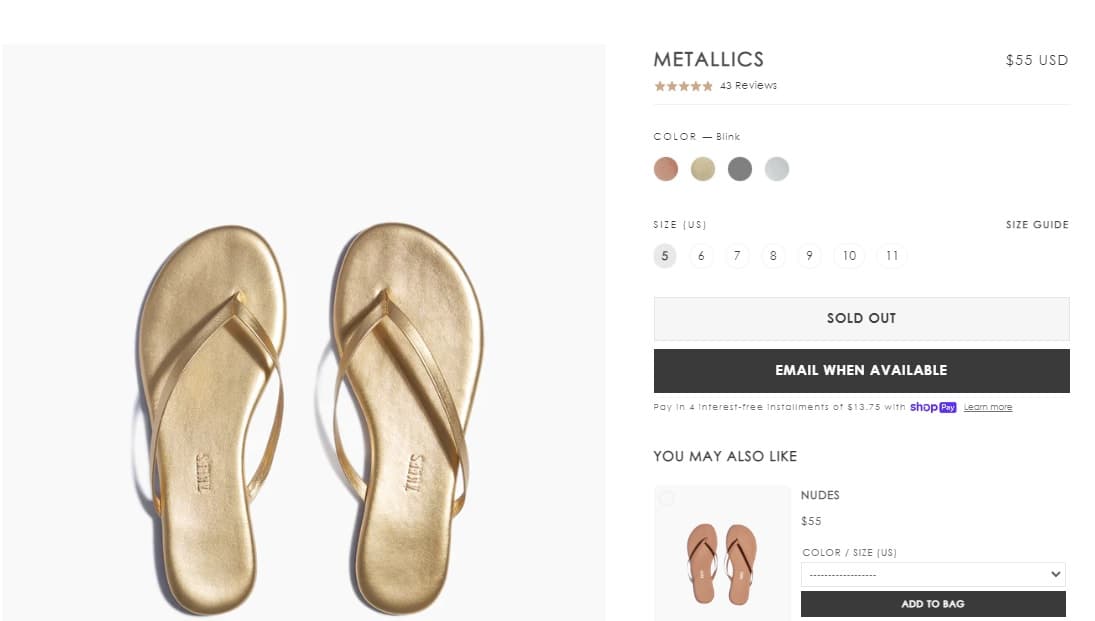 En el sitio oficial de la marca se puede constatar que las chanclas tienen un costo de 55 dólares.
<br>