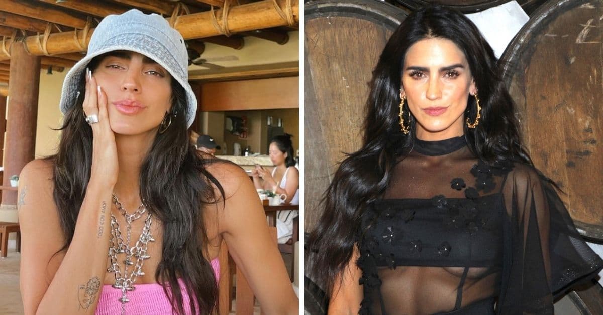 Bárbara de Regil presumió sus estrías con orgullo en un bikini de animal print y un mensaje