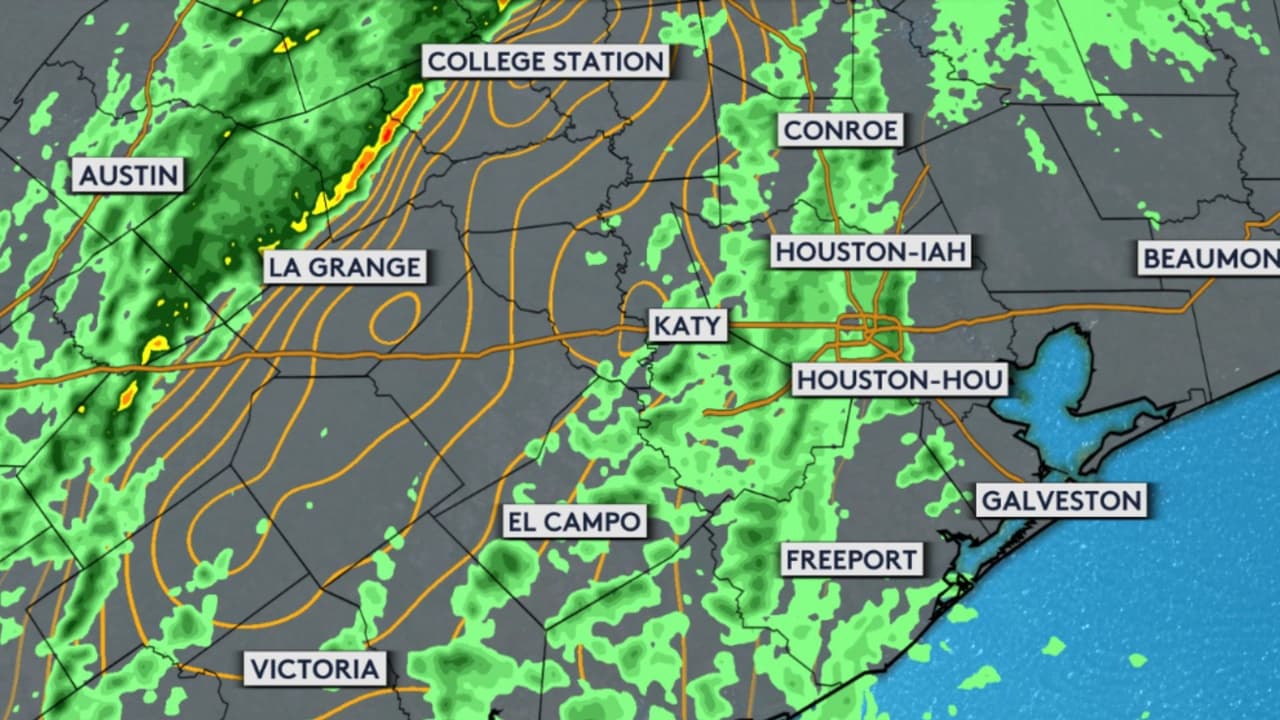 Tornados aislados, granizo y aguaceros fuertes: lo que se espera en Houston durante las próximas horas
