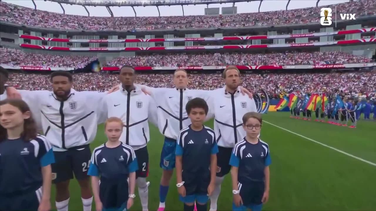 ¡Se eriza la piel en Boston! Inglaterra y Ghana entonan sus himnos antes del gran duelo