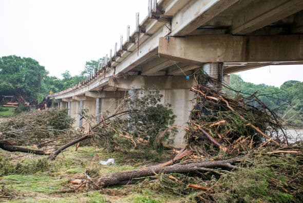 Algunas zonas de la capital texana quedaron bajo el agua luego de las intensas lluvias de los últimos días.