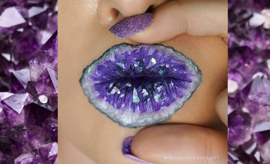 Los labios cristalinos (y con efecto de piedras preciosas) se imponen en Instagram
