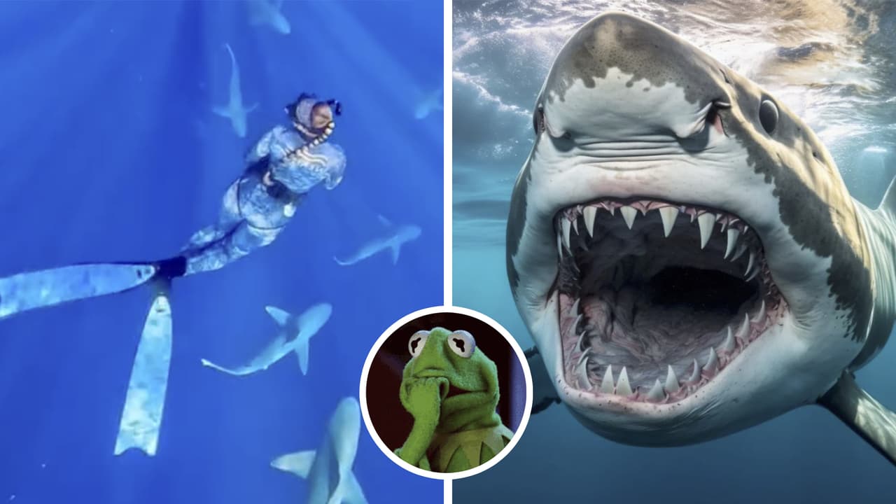 Mujer entra al mar a bucear y por poco se la come un tiburón: así se salvó del ataque (video)