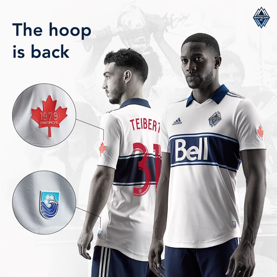 Encanto 'retro' en el nuevo uniforme titular de Vancouver Whitecaps. (Vancouver Whitecaps FC)