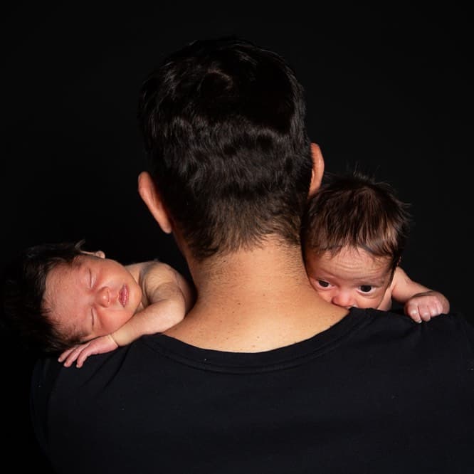 Al llegar a México, la pareja sorprendió a los familiares de Ferdinando, pues era la primera vez que conocían a Dante y Tadeo.