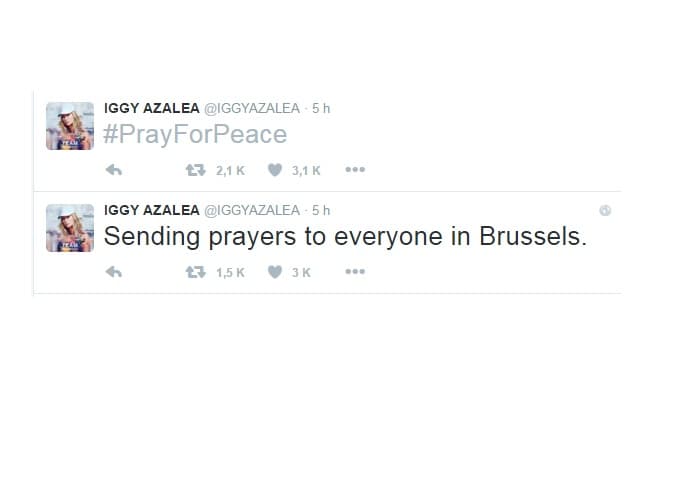 La cantante pidió oraciones para cada uno de los fallecidos y afectados por esta tragedia.