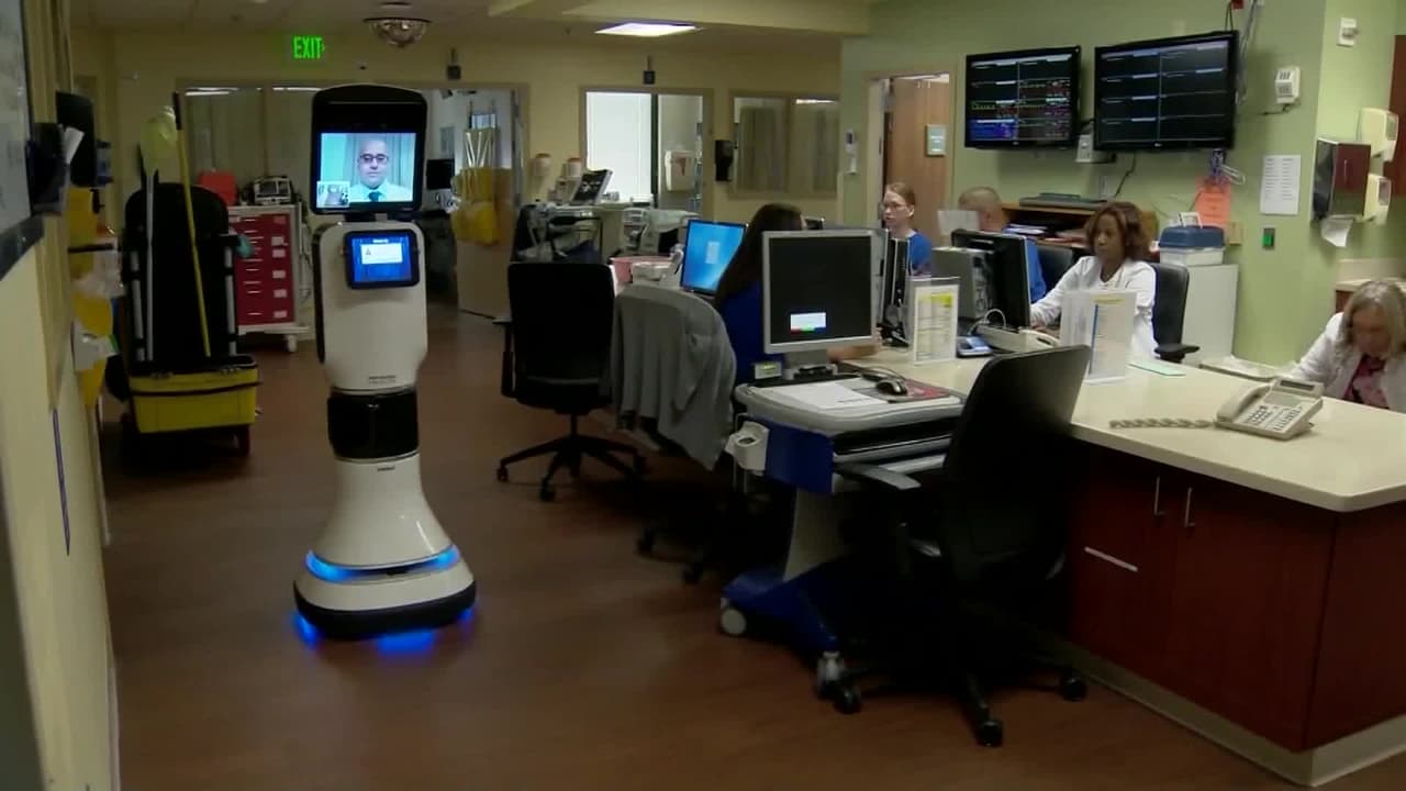 Si bien las máquinas siguen sin reemplazar funciones primordiales, la ayuda que proporcionan se ha convertido en un gran respaldo. Durante estos meses ajetreados de pandemia, 
<b>en algunos hospitales, como este en Florida, los robots se encargan de visitar pacientes internados para revisar su estado diario.</b> Los casos graves siguen estando en manos de los doctores, aunque esta ayuda ha servido entre otras cosas para aliviar la carga de trabajo y ahorrar en equipos de protección personal. 
<br>