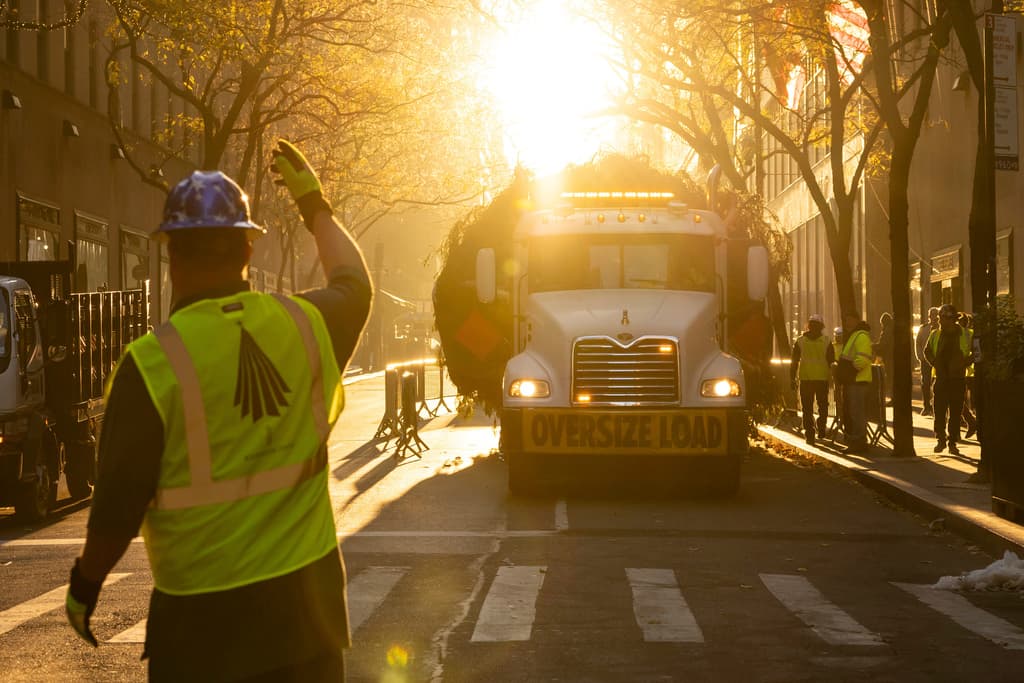 Para que
<b> el 4 de diciembre puedan encender el <a href="https://www.univision.com/local/nueva-york-wxtv/arbol-de-navidad-centro-rockefeller-abeto-noruego-80-pies-altura-pesa-12-toneladas-fotos" target="_blank">árbol de Navidad del Rockefeller Center en Nueva York</a></b> ya se completó la etapa más complicada: el traslado del abeto noruego desde
<b> West Stockbridge en Massachusetts</b>. A tempranas horas del sábado 9 de noviembre, entró a Manhattan el 'pino' que durante tantos años iluminó 
<b>la enfermera Lesley Albert</b>, junto a su familia.