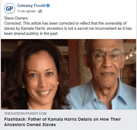 Captura de pantalla de Facebook tomada el 19 de octubre de 2020.