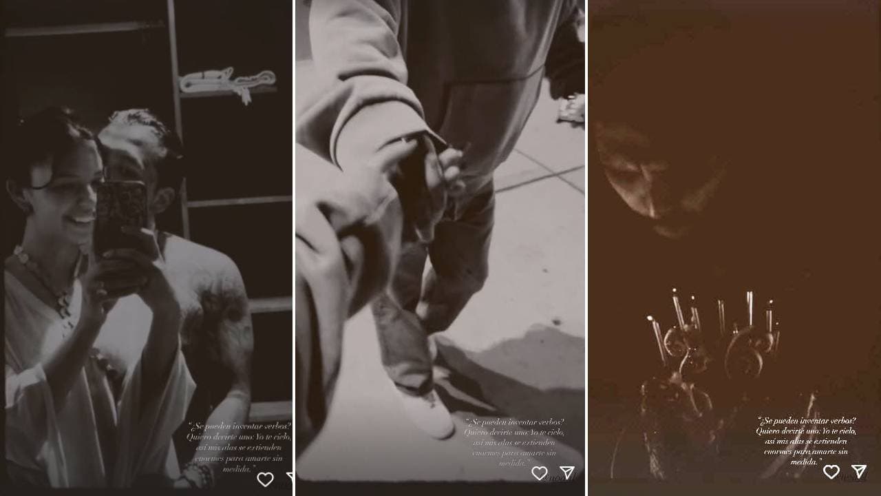 Nodal apagó las velitas de su pastel por sus 26 años.