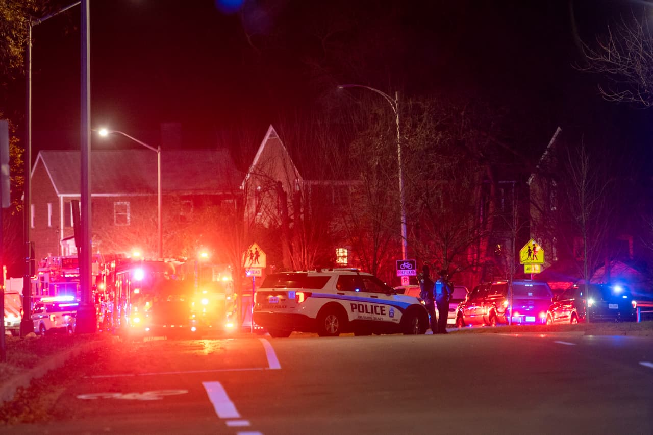 La policía se encontraba en la escena en el momento en que sucedió.