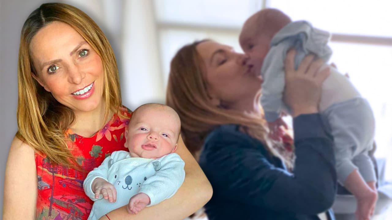 Érika Zaba tuvo que dejar por primera vez a su bebé pero encontró una manera de tenerlo cerca