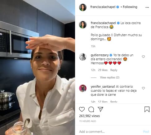 Para ello pidió consejos a sus seguidores dominicanos y junto a todos sus fans de Instagram preparó el exquisito platillo y sus complementos.