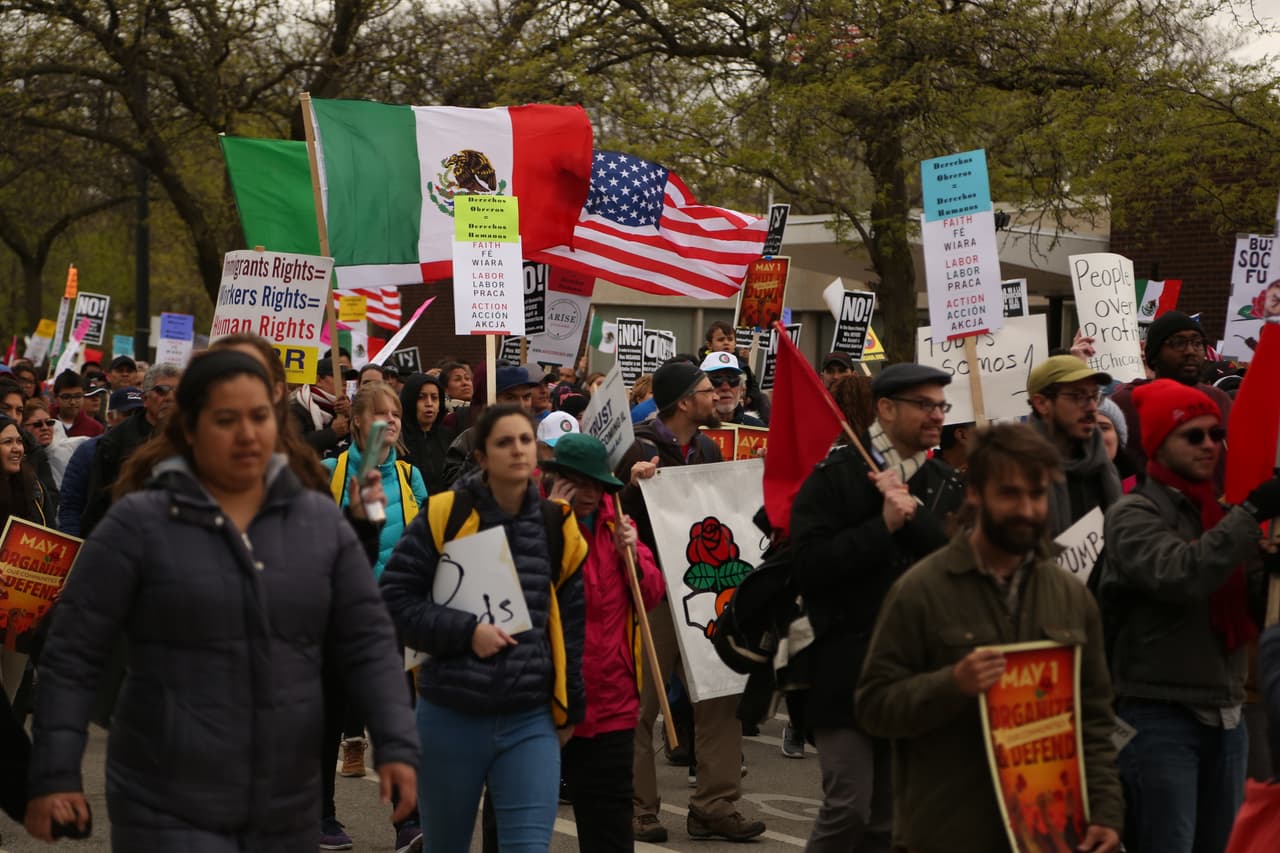 El tema del que más se hablaba era el discurso del presidente Trump en materia de inmigración.