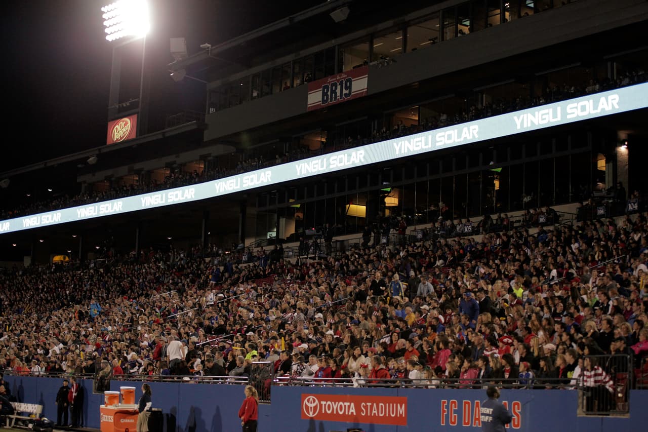 Es partido amistoso disputado en el Toyota Stadium en Frisco, USA ganó 2 a 0 a Canadá