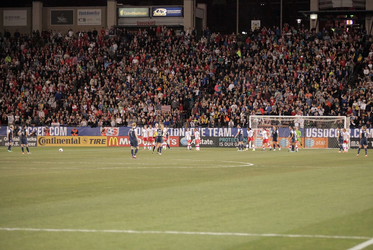Es partido amistoso disputado en el Toyota Stadium en Frisco, USA ganó 2 a 0 a Canadá