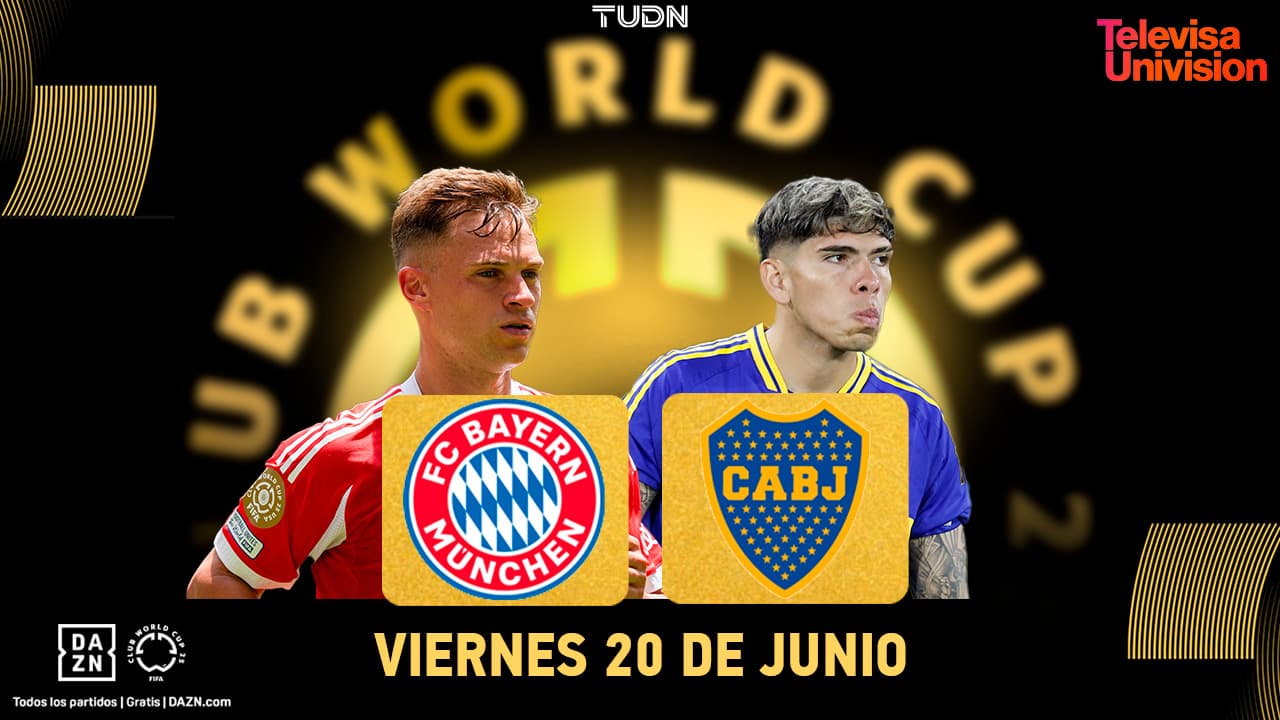 Así puedes ver el Bayern Múnich vs. Boca Juniors del Mundial de Clubes