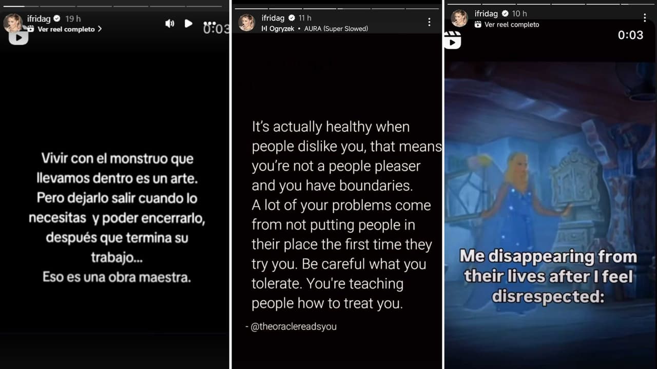 Frida Sofía lanza fuertes mensajes en Instagram.