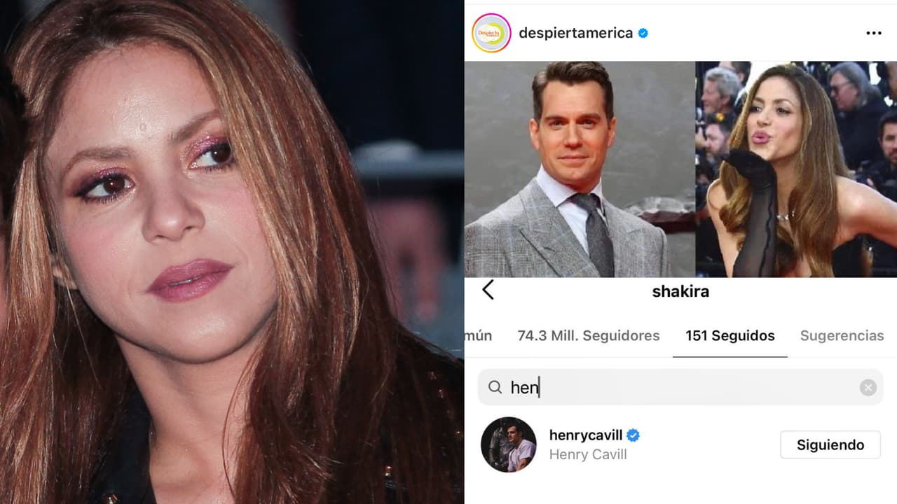 Shakira comenzó a seguir a Henry Cavill en Instagram, según reportó Despierta América.