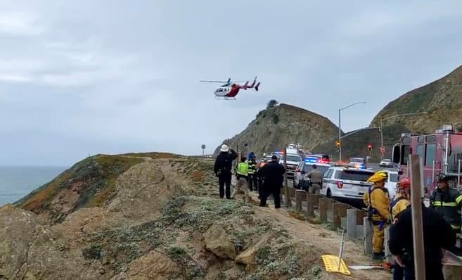 La policía sospecha la caída de un Tesla por un acantilado en California no fue un accidente