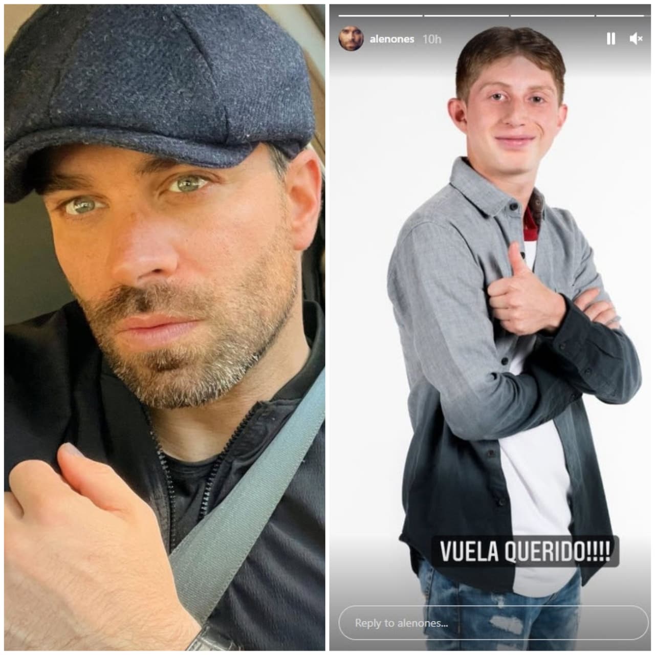 Alejandro Nones también reaccionó ante la noticia: "¡Vuela querido!", escribió en sus historias de Instagram.