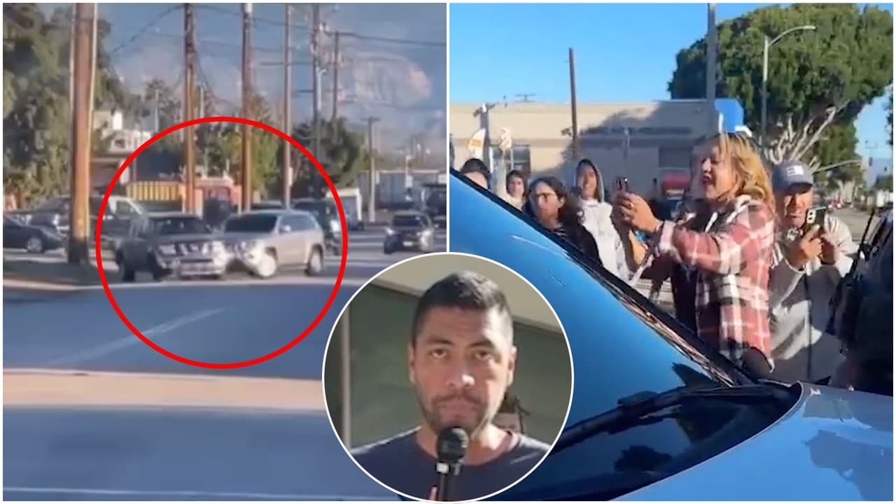 Agentes de ICE embisten con su carro a ciudadano activista y desatan protestas en California