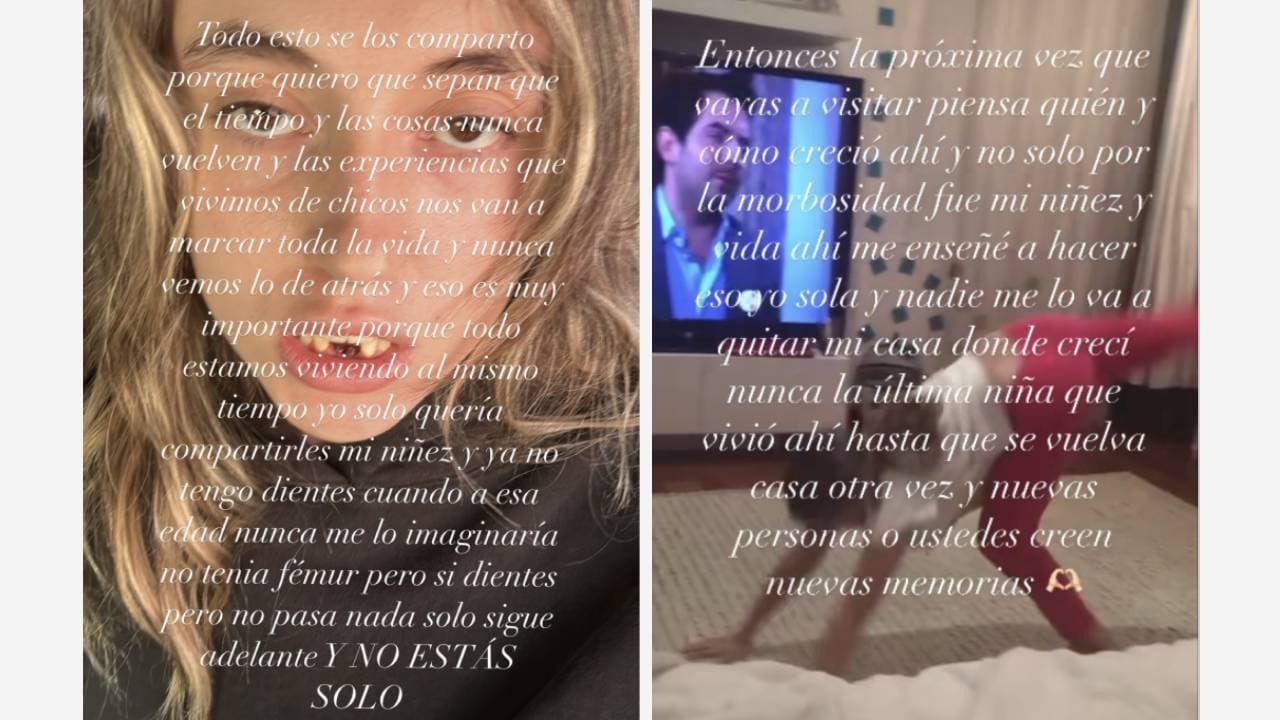 Regina Castro confiesa su nostalgia al recordar su niñez en Los Pinos.